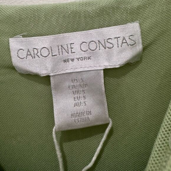 Caroline Constas Mint Ombre Sequin V-Neck Sleeveless Midi Dress - Picture 7 of 9